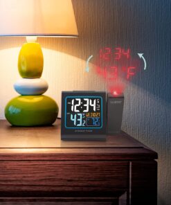 La Crosse Technology 616-146 Color Projection Alarm Clock with Outdoor temperature & Charging USB port Alarm Clocks 29 91oyKSsdG7L