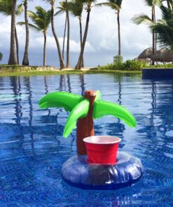 GoFloats Inflatable Pool and Hot Tub Drink Holders (3 Pack) (Choose - Unicorn, Flamingo, Palm Tree and More) 24 91p4wCFbtL