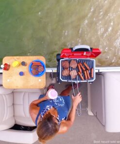 Cuisinart CGG-180T Petit Gourmet Portable Tabletop Propane Gas Grill, Red 17.6 x 18.6 x 11.8-Inch Petit Gourmet Tabletop Gas Grill, Red 42 91p5Xyc3u7L