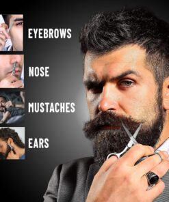 Beard Brush for Men & Beard Comb Set w/Mustache Scissors Grooming Kit, Natural Boar Bristle Brush, Dual Action Wood Comb, and Travel Bag Great for Christmas Gift (Bamboo) Bamboo 34 91p5rdBPaGL