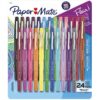 Paper Mate Felt Tip Pens Flair Marker Pens, Medium Point, Assorted, 24 Count 24 Count Flair 51 91p94xriMiL