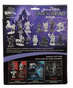 Monster Fantasy Creature Mini Action Figure Playset - 98pcs Toy Miniatures with 14 Unique Designs - Dragons,Wizards,Orcs, & More- XL 1/32 Scale Compatible with Dungeons and Dragons and other RPG Games 53 91pGTTcl7xL
