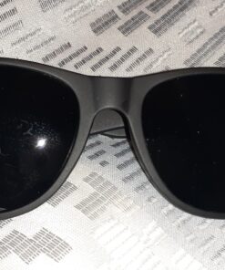 ShadyVEU Super Dark Black Lens Round Sunglasses UV Protection Spring Hinge Soft Matte Frame Fashion Shades 40 91pLoK7WaUL