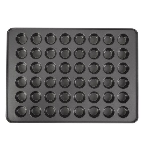 Wilton Perfect Results Non-Stick Mega Mini Muffin Pan & Mini Cupcake Pan, 48-Cup Pan, Steel Mega - Mini 48-Cup Muffin Baking Pan