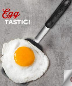 UpGood Silicone Turner Set - 2 Pack of Large and Small Kitchen Spatulas - High Heat Resistant Nonstick Utensils with Tapered Edges - Flexible Stainless Steel, BPA Free Professional Grade Cookware Turner 2 Pack Black 17 91pWwxWQ3VL