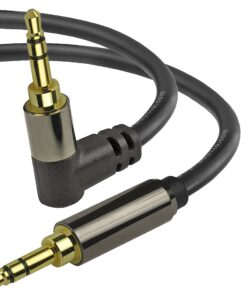 Alternative view of Mediabridge™ 3.5mm Male to Male Right Angle Stereo Audio Cable (4 Feet) - 90° Connector for Flush Connections - Step Down Design for Smartphone, Tablet & MP3 Cases - (Part# MPC-35RA-4) 4 Feet