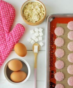 Silpat Perfect Macaron Non-Stick Silicone Baking Mat, 11-5/8" x 16-1/2", Orange 54 91pc06zZ6EL