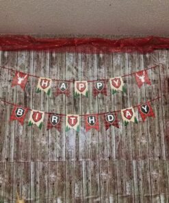 Woodland Reindeer Happy Birthday Banner Pennant Camping Party Banner 16 91pqQr36AmL