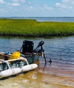 Newport NV-Series Thrust Saltwater Transom Mounted Trolling Electric Trolling Motor w/LED Battery Indicator 55lb Thrust 28 91pqktMITL