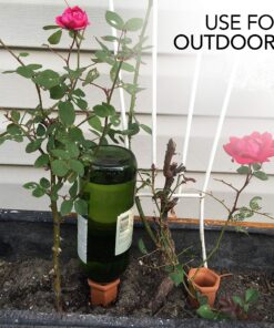 Modern Innovations Ceramic Terracotta Self Watering Spikes (4 Pack) Vacation Automatic Plant Waterer Devices, Indoor/Outdoor Planter Insert, Terra-Cotta Stakes for Potted Plants, Auto-Water System 4 Pack 33 91pt6lIwN L