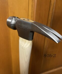 ESTWING Sure Strike California Framing Hammer - 25 oz Straight Rip Claw with Milled Face & Hickory Wood Handle - MRW25LM Magnet 48 91q3TVzR2AL