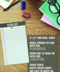 Jot & Mark To Do List 3x5 Inch Vertical Index Cards (Pack of 100) Pack of 100 12 91qMA qaH6L
