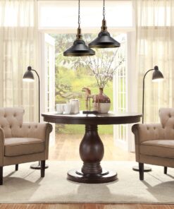 HOMELEGANCE Factory Metal Frame Writing Desk, Rustic Brown 25 91qMtdgYlL