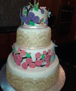 Large Pre-Made Ready to Use Edible Cake Lace Rose Scallop Ivory White 14-inch 10-piece Set 43 91qMwSUoiUL