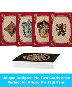 AQUARIUS Harry Potter Playing Cards - House Crests Themed Deck of Cards for Your Favorite Card Games - Officially Licensed Harry Potter Merchandise & Collectibles 10 91qO9wBa6XL