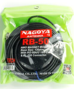 Nagoya RB-50 Heavy Duty Universal NMO Magnet Mount, Includes 18' of RG-58A/U Cable with a PL-259 Connector (Includes NMO Rain Cap) RB-50 NMO Magnet Mount 9 91qU1cxyYuL