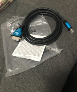 BlueRigger HDMI to DVI Cable (6FT, High-Speed, Bi-Directional Adapter Male to Male, DVI-D 24+1, 1080p, Aluminum Shell) - Compatible with Raspberry Pi, Roku, Xbox One, PS5/PS4/PS3, Graphics Card 6FT 37 91qV1zx eKL