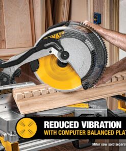 DEWALT 12-Inch Miter Saw Blade, Crosscutting, Tungsten Carbide, 80-Tooth, 2-Pack (DW3128P5) Saw Blade 2 Pack, 12 In., 80 T 16 91qaP6otDfL