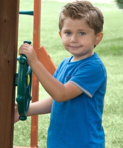 Swing-N-Slide WS 1524 Pirate Ship Wheel with 12 Inch Diameter for Swing Sets, Play Sets & Playhouses, Green 9 91qbFy64G3L