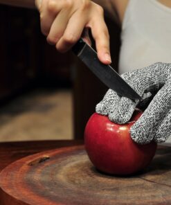 G & F 57100L CUTShield Classic level 5 Cut Resistant Gloves for Kitchen,Food Grade Cut Resistant Gloves, Large., Grey Plain Palm 15 91qcyrAnFGL