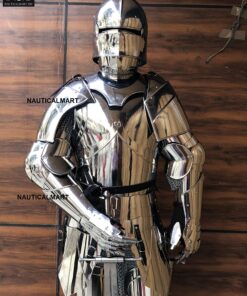 Medieval Gothic Wearable Suit of Armor Full Body Wearable Armor Costume Silver 13 91qj4OeRBL