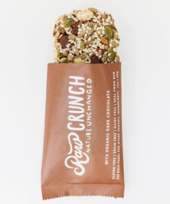 Raw Crunch Bar (Box of 12) - Organic Dark Chocolate - Gluten Free, Grain Free, Dairy Free, Low Carb, Low Sugar, Paleo, Plant Based Protein,150 Calorie Real Food Bar 10 91qmrfed0KL