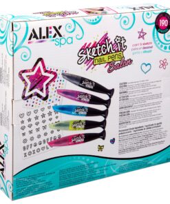ALEX Toys Sketch It Nail Pens Salon Girls Fashion Activity, Sketch and Paint, Create Long Lasting Looks with Beautiful Nail Polish, For Ages 8 and up 10 91qoRGutJL