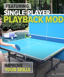 JOOLA NOVA - Outdoor Table Tennis Table with Waterproof Net Set - Quick Assembly - All Weather Aluminum Composite Outdoor Ping Pong Table - Tournament Quality - Indoor & Outdoor Compatible Rally Outdoor 35 91qp7VZEPFL