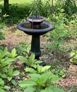 SmartSolar 24260RM1 Chatsworth 2-Tier Solar-On-Demand Fountain, Oiled Bronze Finish, with Patented Underwater Integral Solar Pump and Pump System 12 91r0zWyxzzL