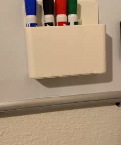 Tofun White Magnetic Marker Holder for Whiteboards,Magnetic Dry Eraser Organizer Mount,Fits 8 Dry-Erase Markers.Bonus 1 pcs Magnetic Whiteboard Eraser 27 91r4WifQ7JL