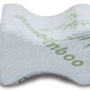 InteVision Memory Foam Knee Pillow for Side Sleepers, Body Positioner Pillow, Leg Spacer Pillow with Bamboo Cover 44 91rEkf1hxJL