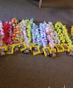 Joyin Toy 36 Counts Hawaiian Leis Bulk, Tropical Flower Lei Hawaiian Lei Beach Hawaii Luau Party Favors Decoration Birthday Party Supplies(3 Dozen) 39 91rHVuA9fL