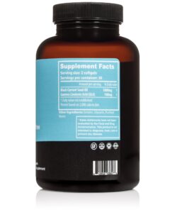 Alternative view of Black Currant Oil 1000mg - Cold Pressed - Hexane Free - High in GLA - Supports Healthy Hair, Skin, and Nails - Assists Menstrual Cycle - Premium Black Currant Seed Oil Softgel Supplement