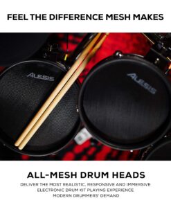 Alternative view of Alesis Drums Command Mesh Kit - Electric Drum Set with USB MIDI Connectivity, 600+ Electronic & Acoustic Drum Kit Sounds and Dual Zone Mesh Pads Old Model Drum Set Only