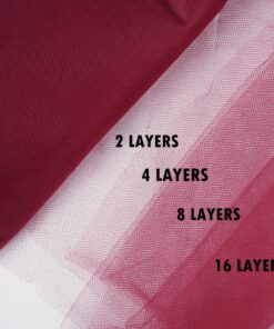 Craft And Party, Wine Fabric Tulle Roll 54 Inch by 40 Yards (120 ft) Fabric Tulle Bolt for DIY Tutu Skirt, Wedding and Decoration (Wine) 54" x 40 yards 9 91rKIVnC0L