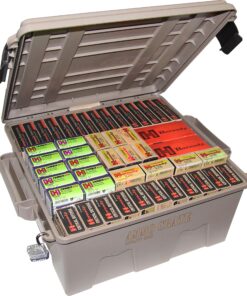MTM ACR8-72 Ammo Crate Utility Box | Ammo, Survival or Hunting Gear Storage | O-Ring Seal for Water Resistant Dry Storage | Double Padlock tapped for Security | Carries 85lbs of Gear | Dark Earth 33 91rY3fiCwL