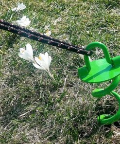 Ashman 16 Inch Spiral Ground Anchor Green Color - Ideal for Securing Animals, Tents, Canopies, Sheds, Car Ports, Swing Sets (Pack of 6) 1 6 Pack 17 91ragzqqyL