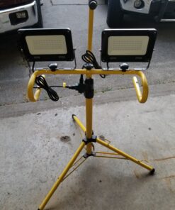 Onforu 2 Pack 60W LED Flood Light, 6000lm, IP66 Waterproof Work Light with Plug, 6500K Daylight White Super Bright Security Light for Outdoor, Yard, Garden, Garage, Lawn 60.0 Watts 44 91rp2EjpnUL