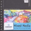 Canson Artist Series Mixed Media Paper, Wirebound Pad, 5.5x8.5 inches, 30 Sheets (138lb/224g) - Artist Paper for Adults and Students - Watercolor, Gouache, Graphite, Ink, Pencil, Marker 44 91rr3Mf8CpL