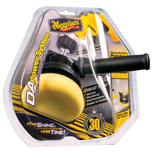 Meguiar's Dual Action Power System Tool: Get Professional Results Compounding, Polishing, and Waxing - Attaches to a Standard Drill - Easy to Use Car Polishing Tool DA Power System Tool