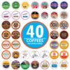 Coffee Pods Variety Pack Sampler, Assorted Single Serve Coffee for Keurig K Cups Coffee Makers, 40 Unique Cups - Great Coffee Gift Coffee Variety 5 91rxtFKXWAL