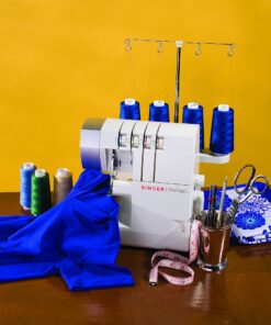 SINGER | ProFinish 14CG754 2-3-4 Thread Serger with Adjustable Stitch Length, & Differential Feed - Sewing Made Easy,White 53 91rzBH5SdFL