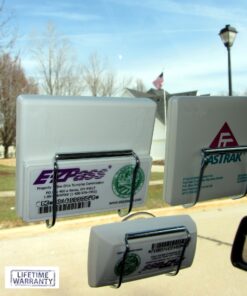 JL Safety EZ Pass Holder - Indestructible Toll Pass Holder for EZ-Pass, I Pass, FasTrak, SunPass & SunPass Pro, Uni, NC QuickPass, EPass Xtra, 91 Express Lanes & more - Made in USA 34 91s312M3gL