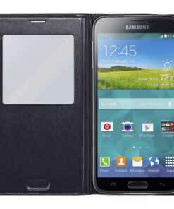Samsung Galaxy S5 Case S View Flip Cover Folio, Black Standard Packaging 5 91s41PRBLfL