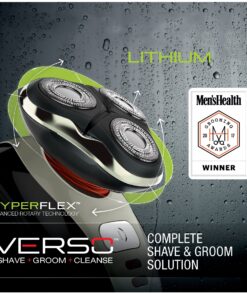 Remington XR1410 Verso Wet & Dry Men's Shaver & Trimmer Grooming Kit, Men's Electric Razor, Facial Cleaning Brush, Beard Trimmer 5 Piece with Shaver Head 19 91s45bjkrZL 1