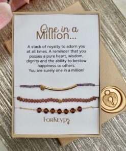ForKeyps - 3 Piece Bracelet Set. Enhancing the Connection & Love with that Special Someone: Mom, Grandma and One in a Million 8 91sLAIlt9pL