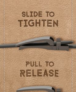 Marino Avenue Mens Genuine Leather Ratchet Dress Belt with Open Linxx Buckle Fissure - Deep Charcoal Adjustable from 28" to 44" Waist 13 91sTlOgyHcL