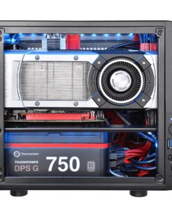 Thermaltake Core V1 SPCC Mini ITX Cube Gaming Computer Case Chassis, Interchangeable Side Panels, Black Edition, CA-1B8-00S1WN-00 99 91sX8K0LTFL