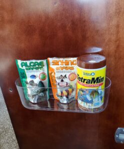 Command Large Caddy, Clear, with 4 Clear Indoor Strips, Organize Damage-Free 41 91sbYLR0ZjL