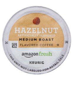 AmazonFresh 80 Ct. K-Cups, Hazelnut Flavored Medium Roast, Keurig K-Cup Brewer Compatible Hazelnut, Medium Roast 80 Count (Pack of 1) 27 91sdvuYlLTL
